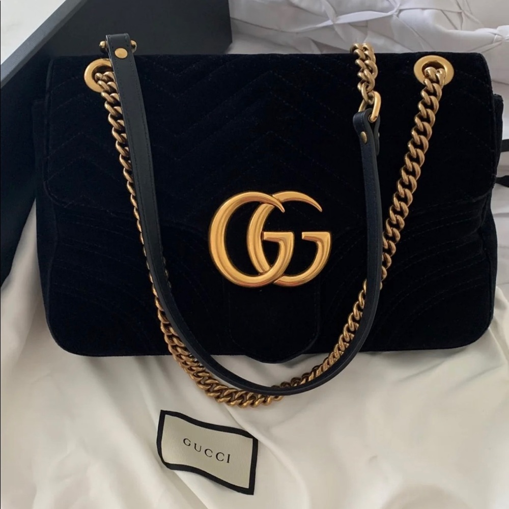 Gucci Mormont Velvet medium bag